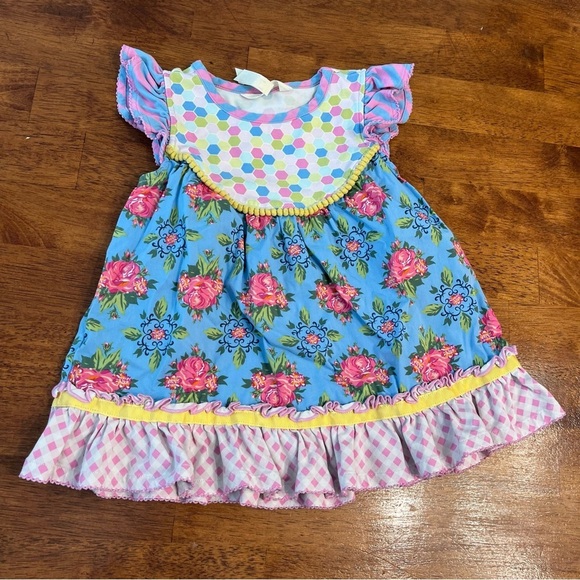 Matilda Jane Other - Matilda Jane Blue and Pink Floral Kids top size 4